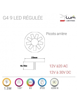 Ampoule Led 12V 24V DC 5,2 W E27-3000°K - eclairage basse tension